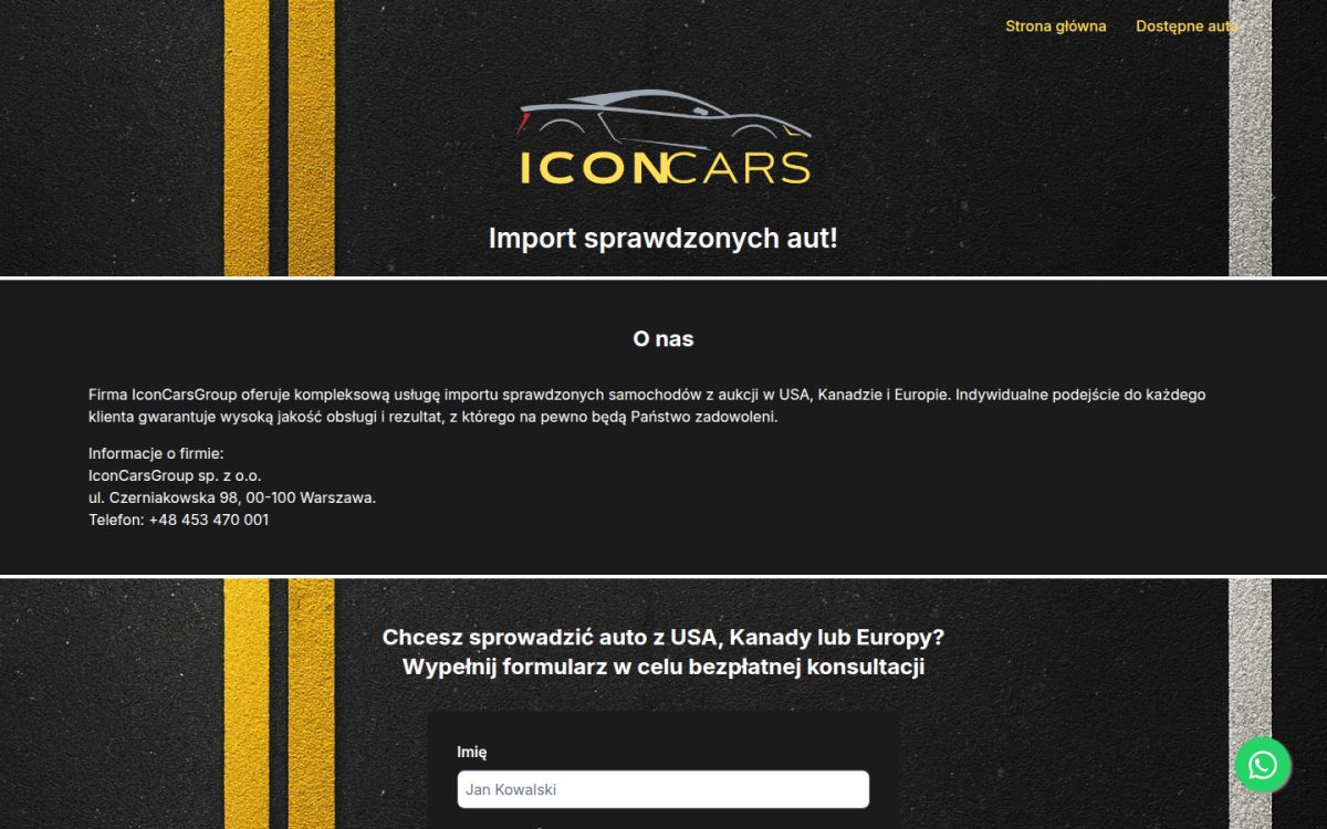 Zobacz stronę — IconCarsGroup